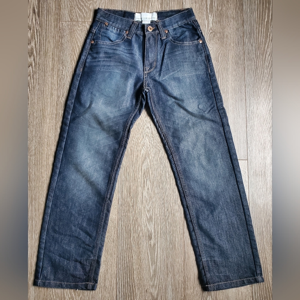Paper Denim & Cloth boys size 12 dark denim jeans